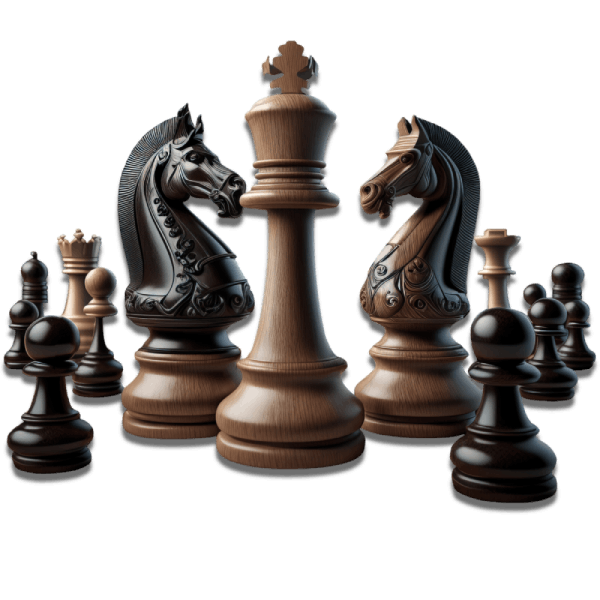 Image on Chess figures