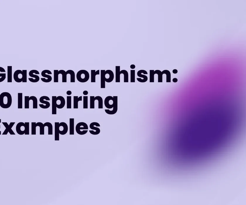 Glassmorphism examples (banner)