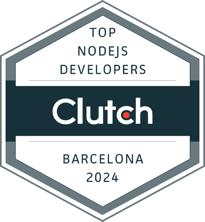 Top Node.js developers Barcelona, Clutch badge