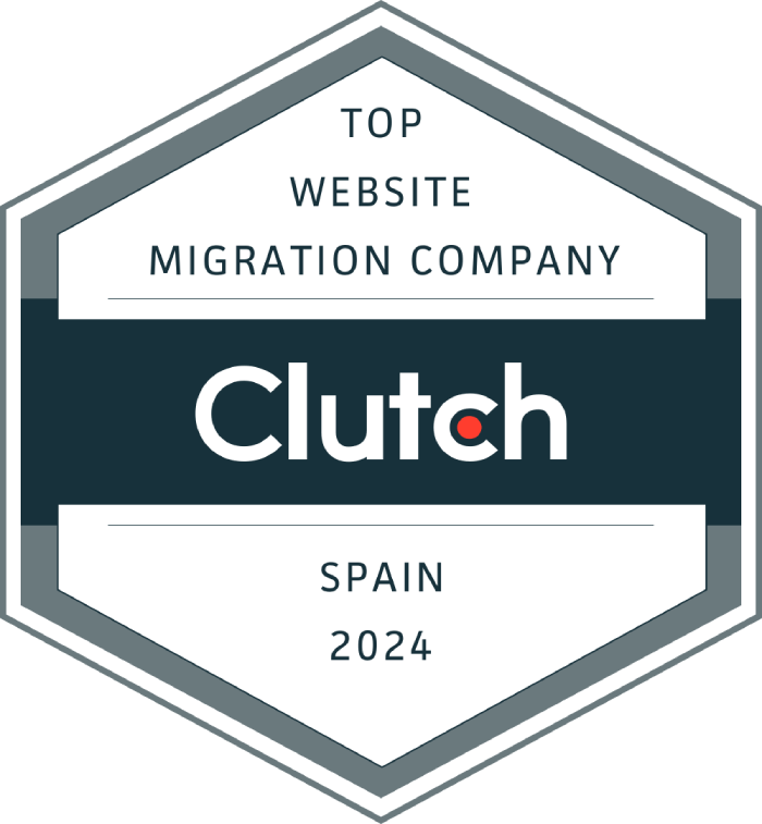 Top Website Migration company Spain, Clutch badge