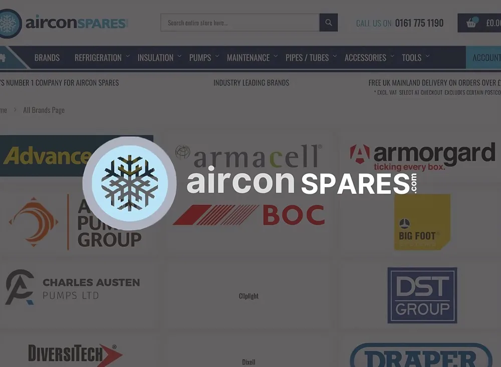 Image on Airconspares wallpaper with a logo