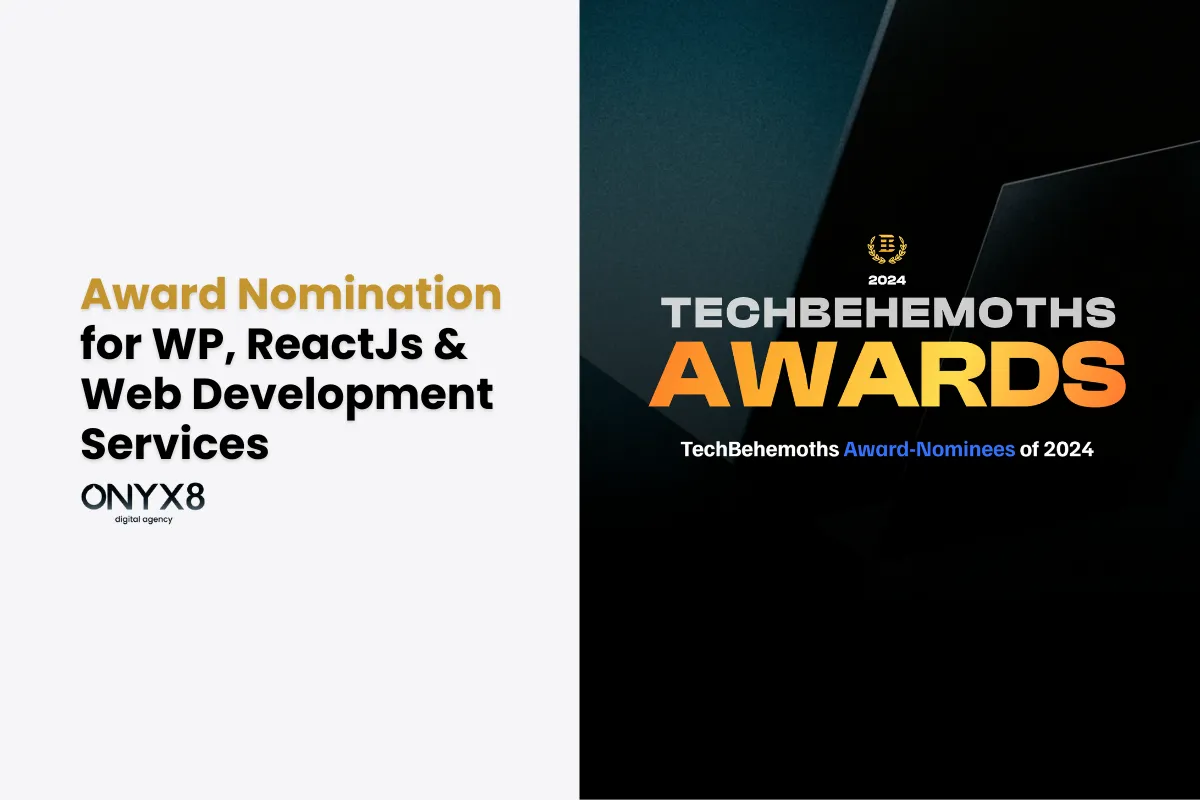 Award nomination for WP, ReactJs & Web Development